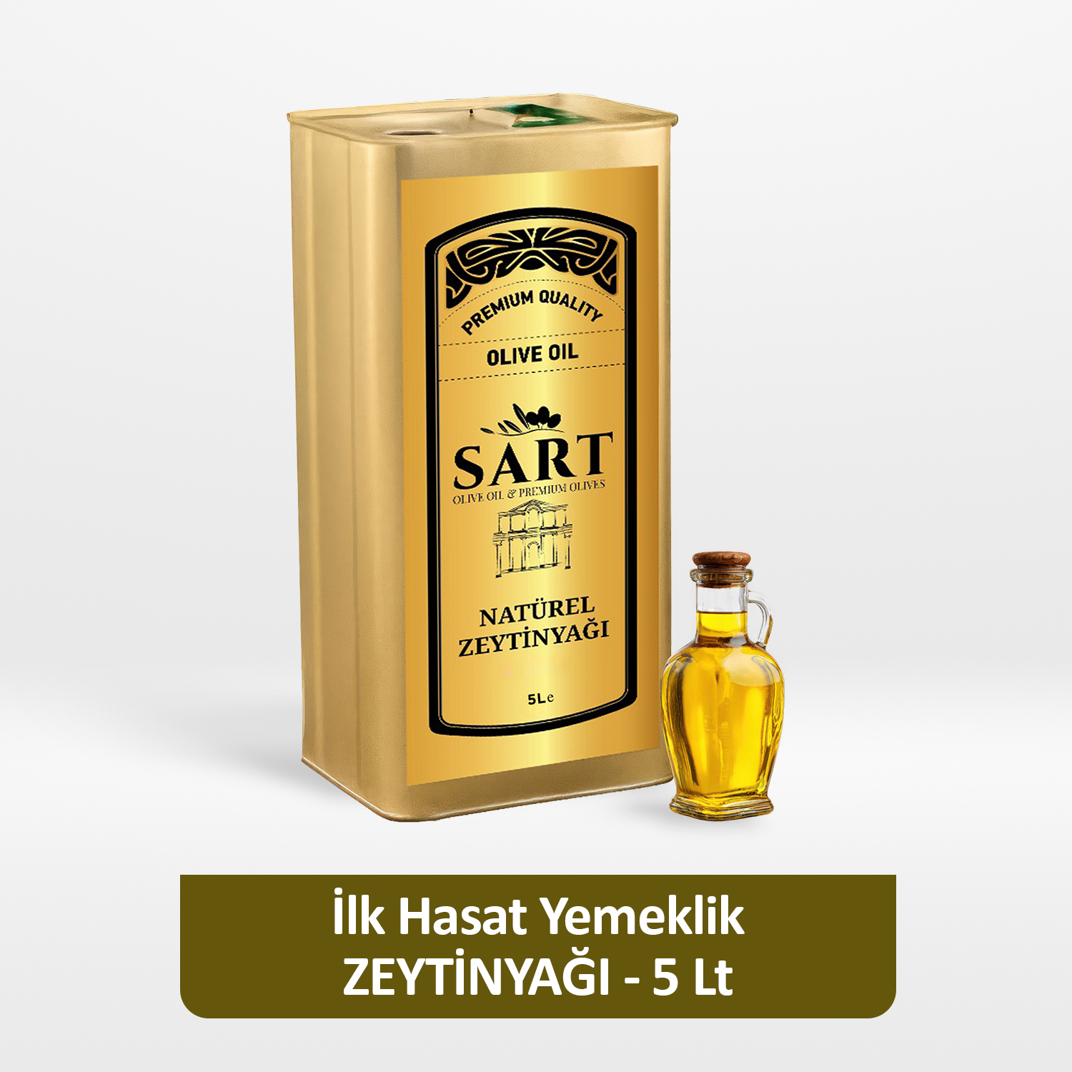 İlk Hasat Naturel Sızma Zeytinyağı - 5 LT Teneke